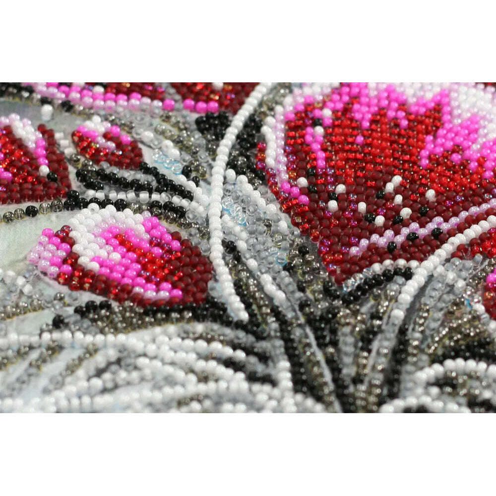 Bead Embroidery Kit - Red emerald