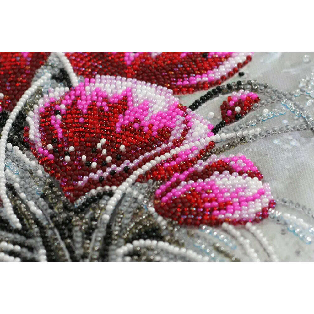Bead Embroidery Kit - Red emerald