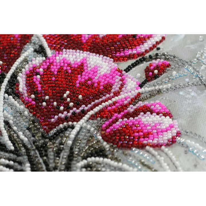 Bead Embroidery Kit - Red emerald