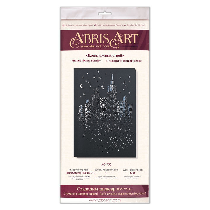 Bead Embroidery Kit - The glitter of the night lights AB-755