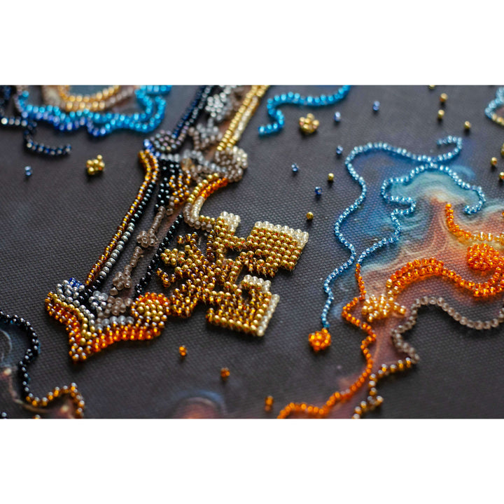 Bead Embroidery Kit - The key to happiness