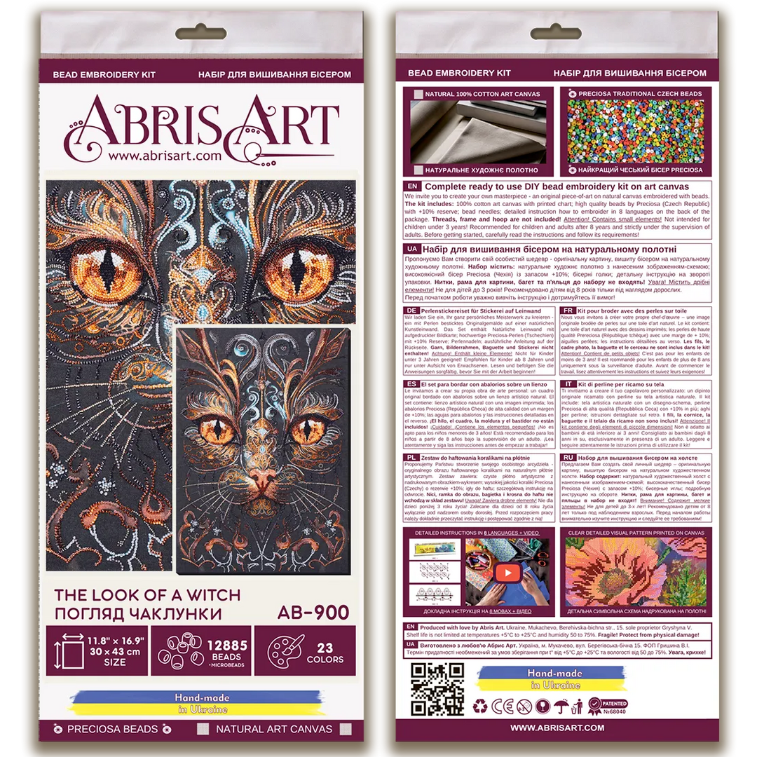 Bead Embroidery Kit - The look of a witch AB-900