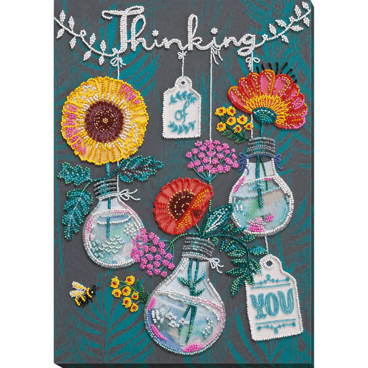 Bead Embroidery Kit - Thinking of you AB-816