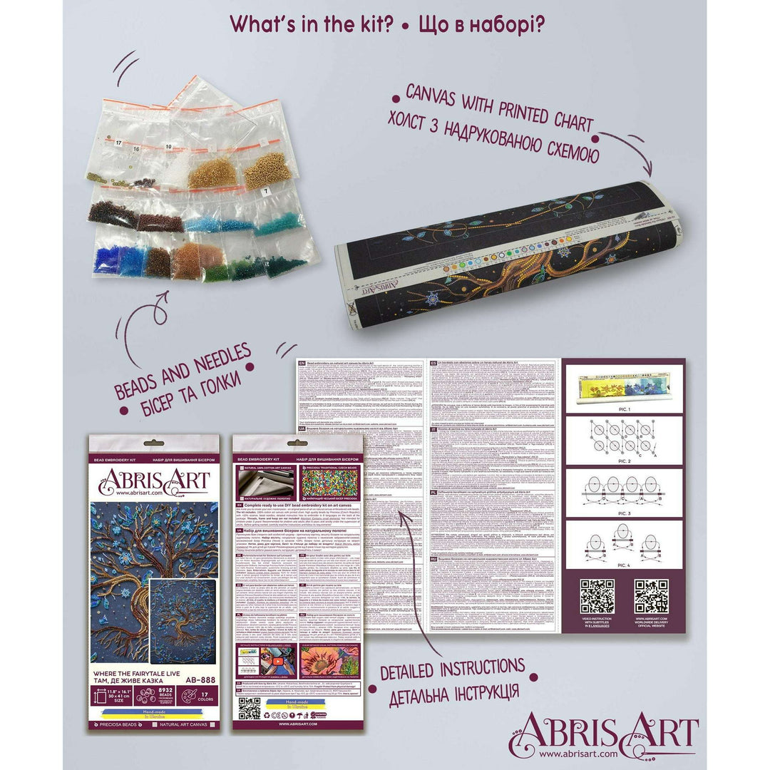 Bead Embroidery Kit - Where the fairytale live