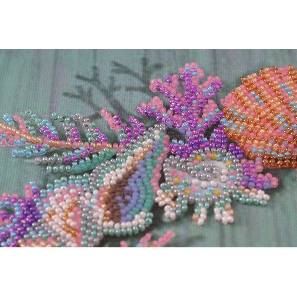 Bead Embroidery Kit - Wreath of shells