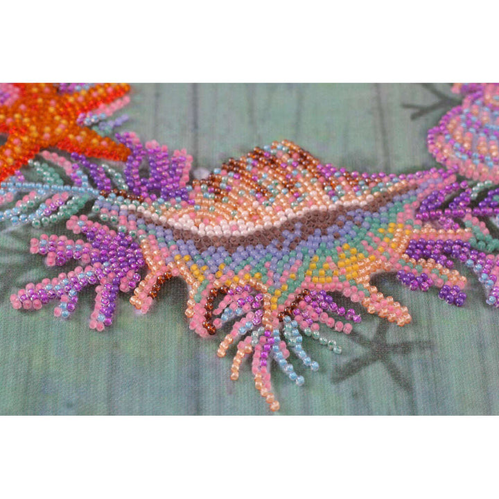 Bead Embroidery Kit - Wreath of shells