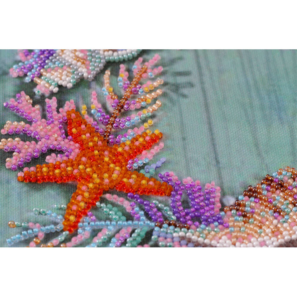 Bead Embroidery Kit - Wreath of shells