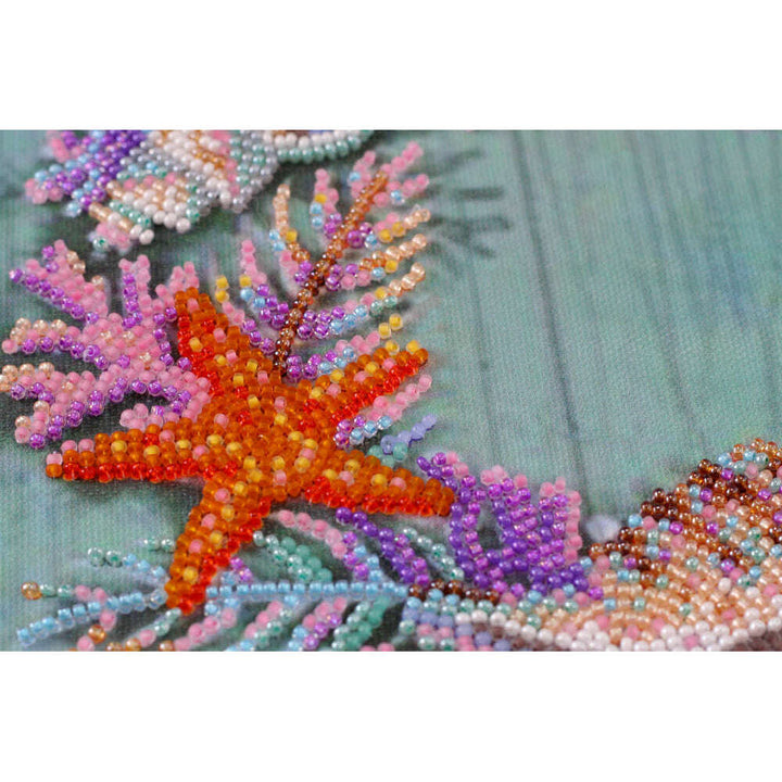 Bead Embroidery Kit - Wreath of shells