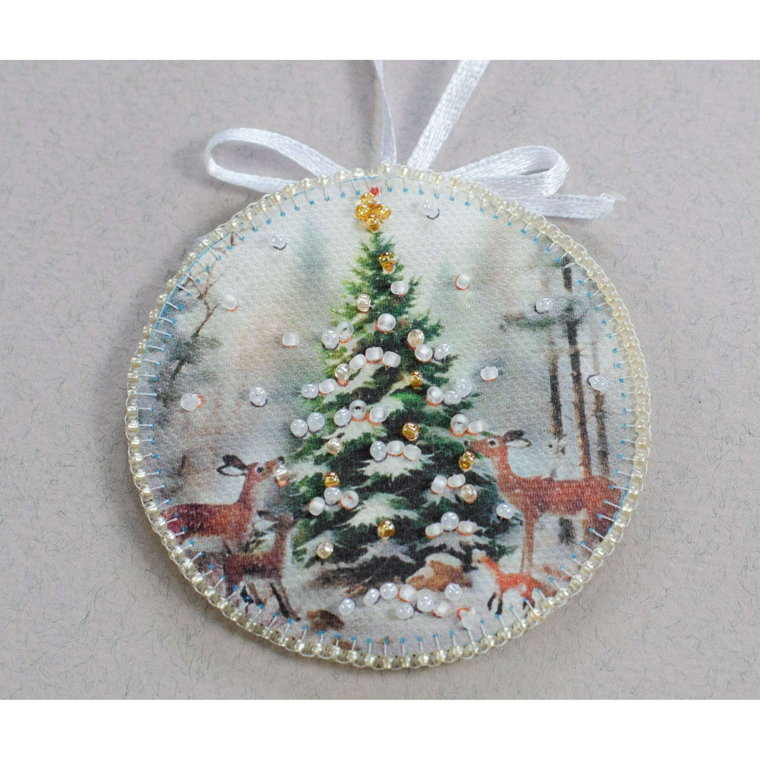 Bead Embroidery Kit Decoration - Winter guest ABT-031