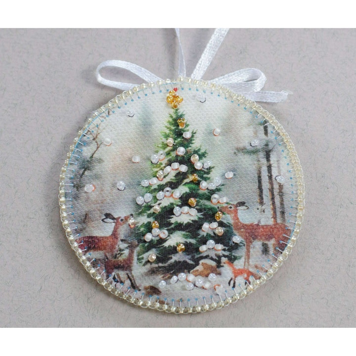 Bead Embroidery Kit Decoration - Winter guest ABT-031