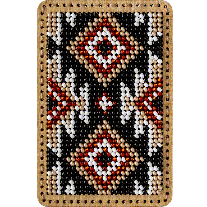 Bead Embroidery Kit for creating a pin cushion FLZB(N)-091