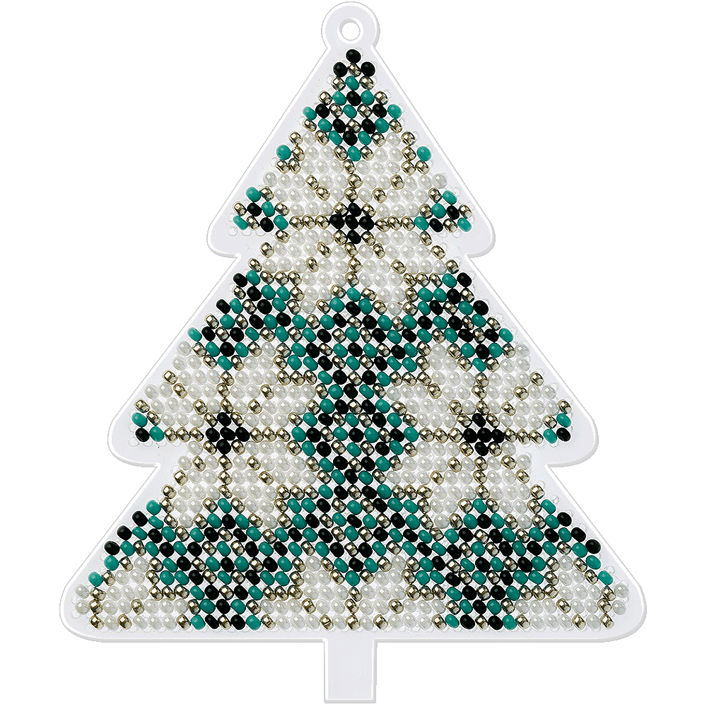 Bead embroidery kit on a plastic base FLPL-013