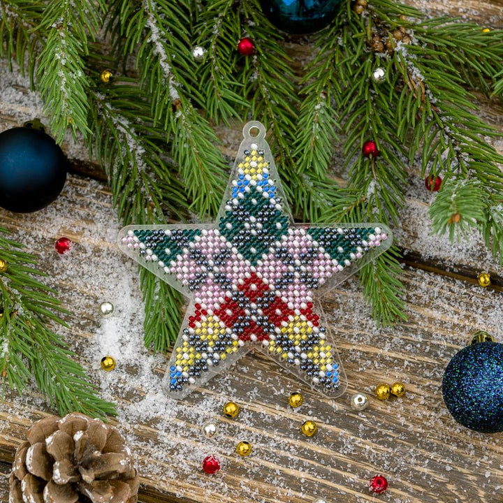 Bead embroidery kit on a plastic base FLPL-033