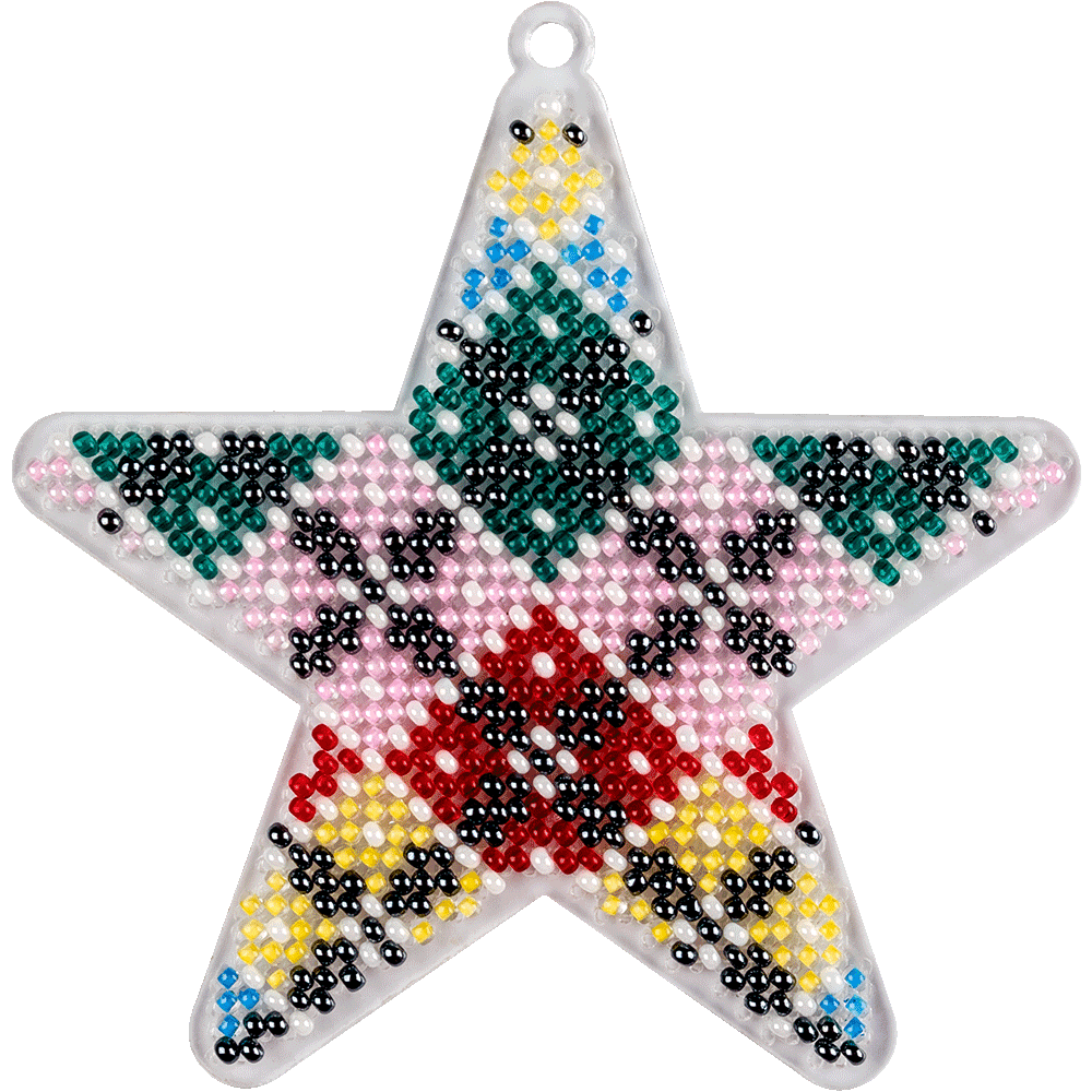 Bead embroidery kit on a plastic base FLPL-033