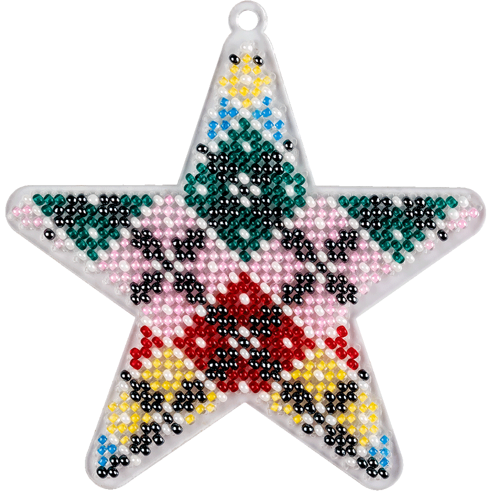 Bead embroidery kit on a plastic base FLPL-033