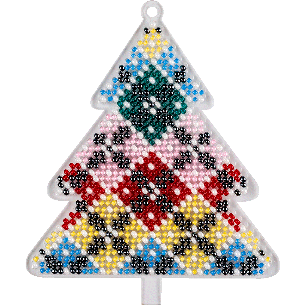 Bead embroidery kit on a plastic base FLPL-035