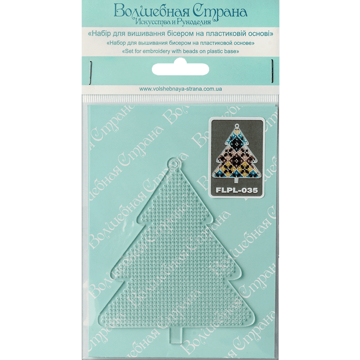 Bead embroidery kit on a plastic base FLPL-035