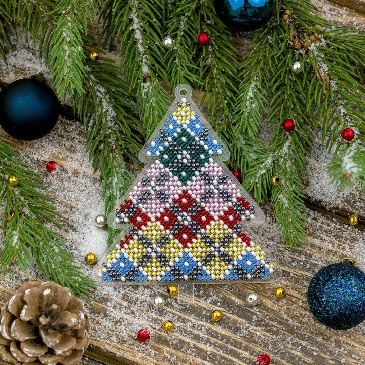 Bead embroidery kit on a plastic base FLPL-035