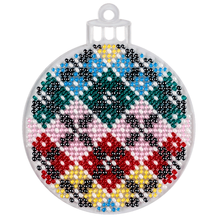Bead embroidery kit on a plastic base FLPL-036