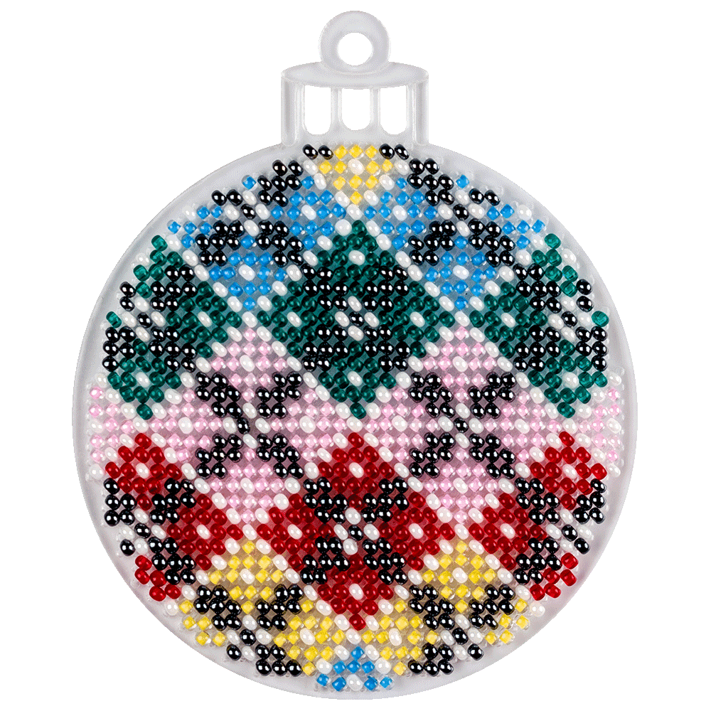 Bead embroidery kit on a plastic base FLPL-036