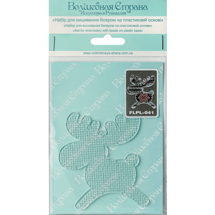 Bead embroidery kit on a plastic base FLPL-041
