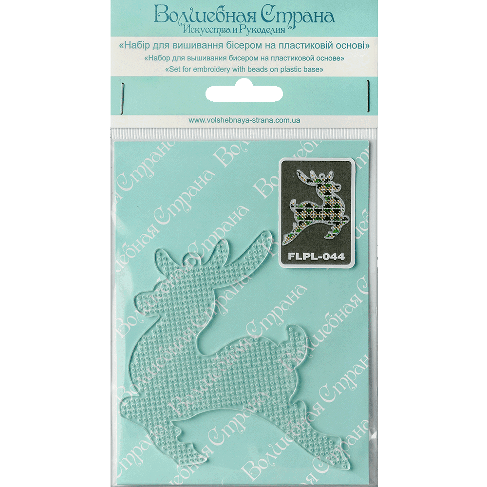 Bead embroidery kit on a plastic base FLPL-044