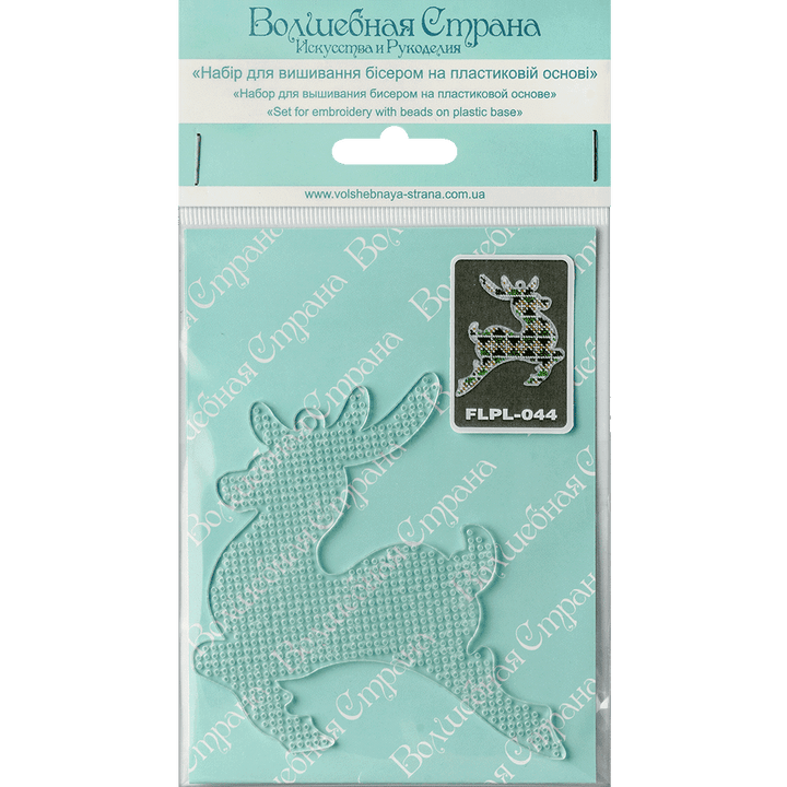 Bead embroidery kit on a plastic base FLPL-044