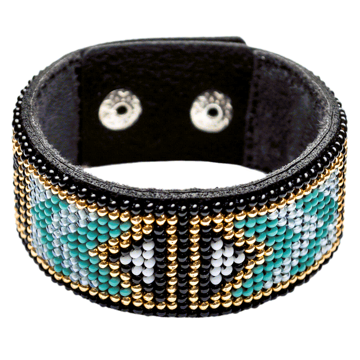 Bead embroidery kit on artificial leather FLBB-024