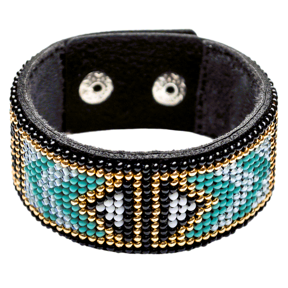 Bead embroidery kit on artificial leather FLBB-024