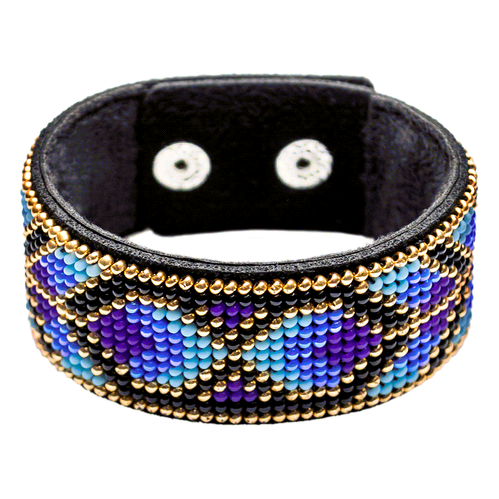 Bead embroidery kit on artificial leather FLBB-026