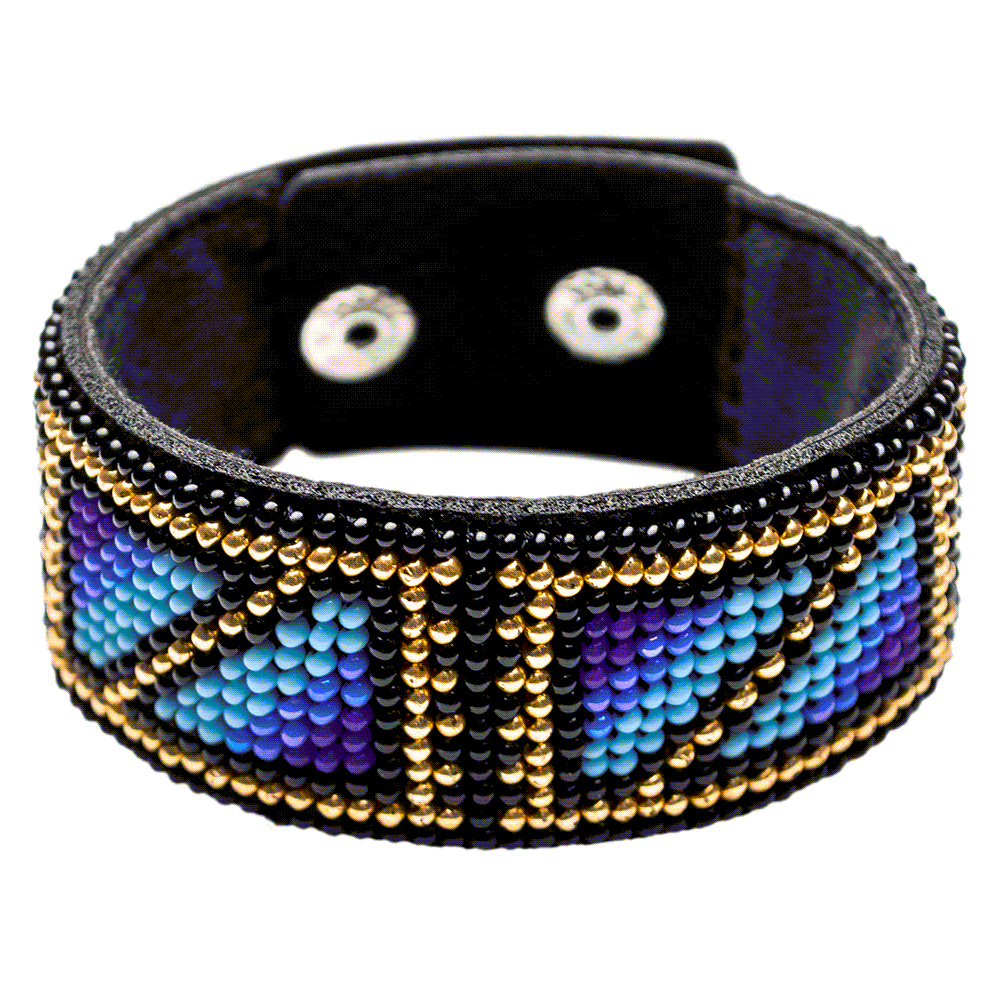Bead embroidery kit on artificial leather FLBB-028