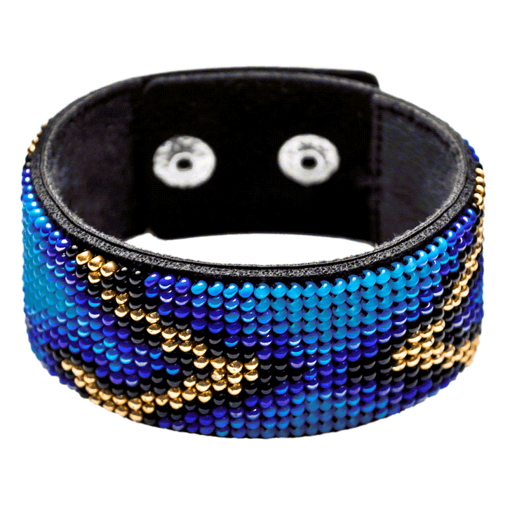 Bead embroidery kit on artificial leather FLBB-029