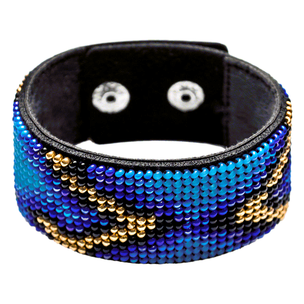 Bead embroidery kit on artificial leather FLBB-029