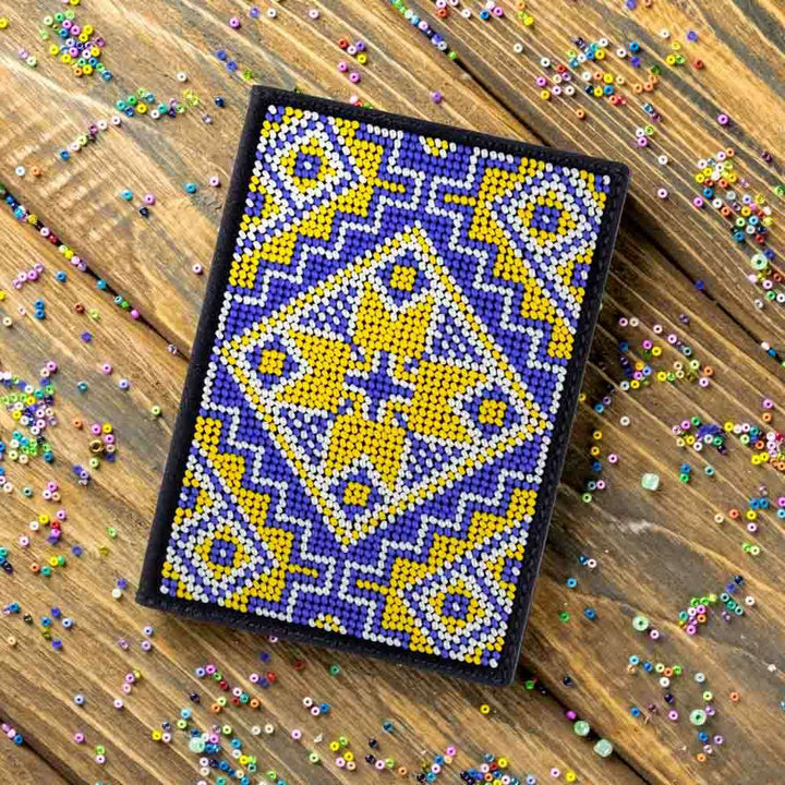 Bead embroidery kit on artificial leather FLBB-053