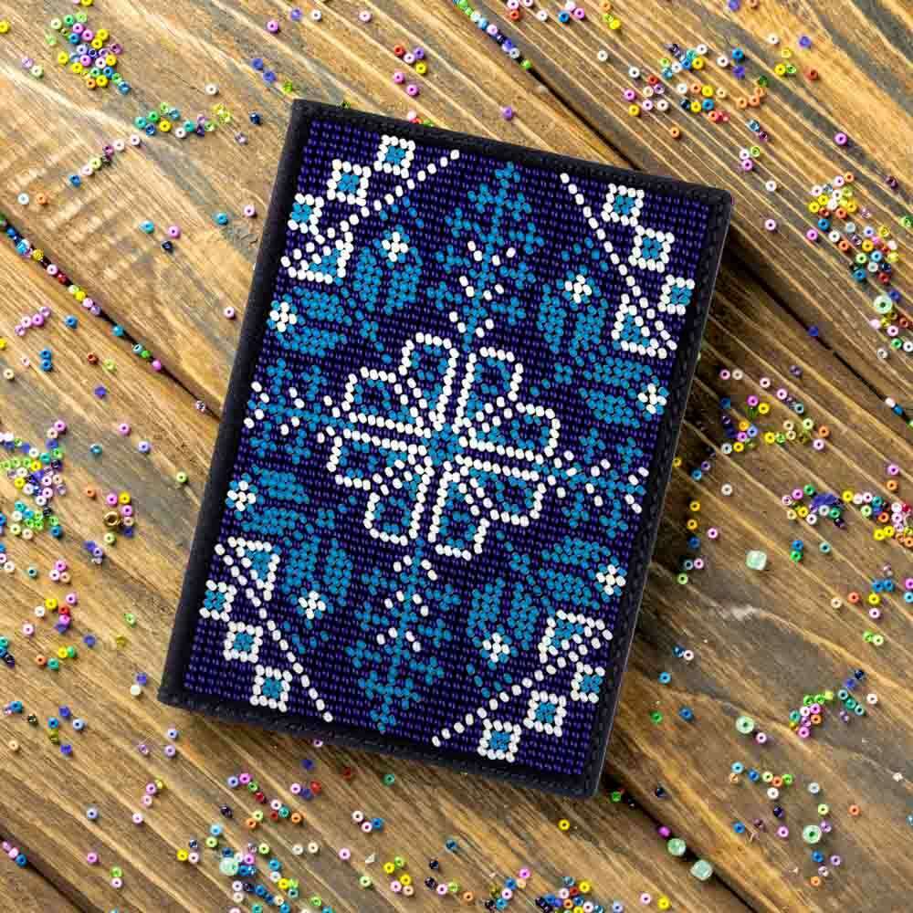 Bead embroidery kit on artificial leather FLBB-055