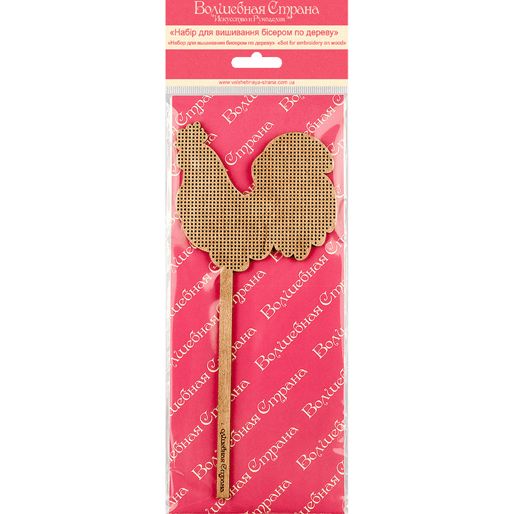 Bead embroidery kit on wood FLK-120