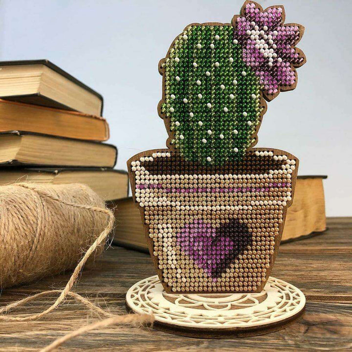 Bead embroidery kit on wood FLK-190
