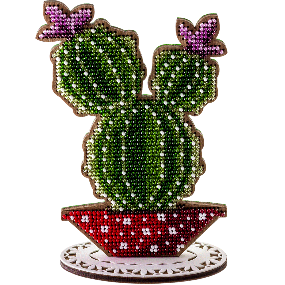 Bead embroidery kit on wood FLK-191