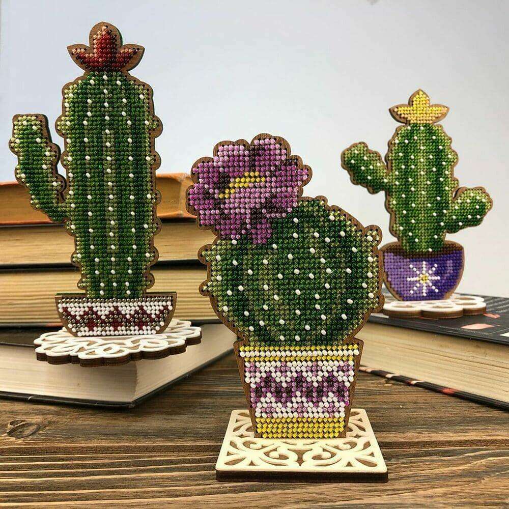 Bead embroidery kit on wood FLK-192
