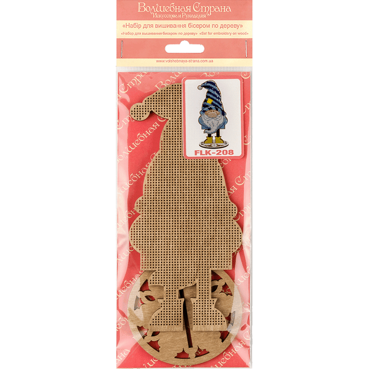 Bead embroidery kit on wood FLK-208