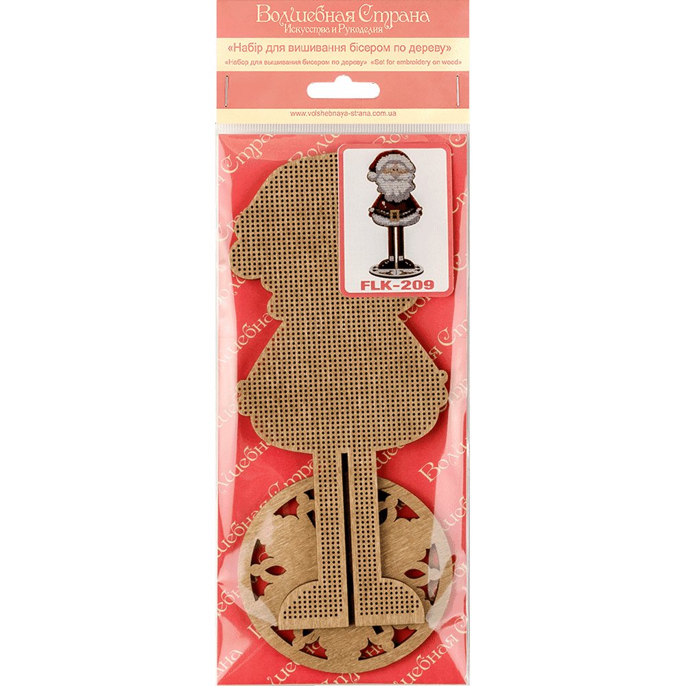 Bead embroidery kit on wood FLK-209