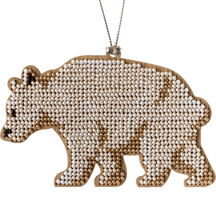 Bead embroidery kit on wood FLK-213