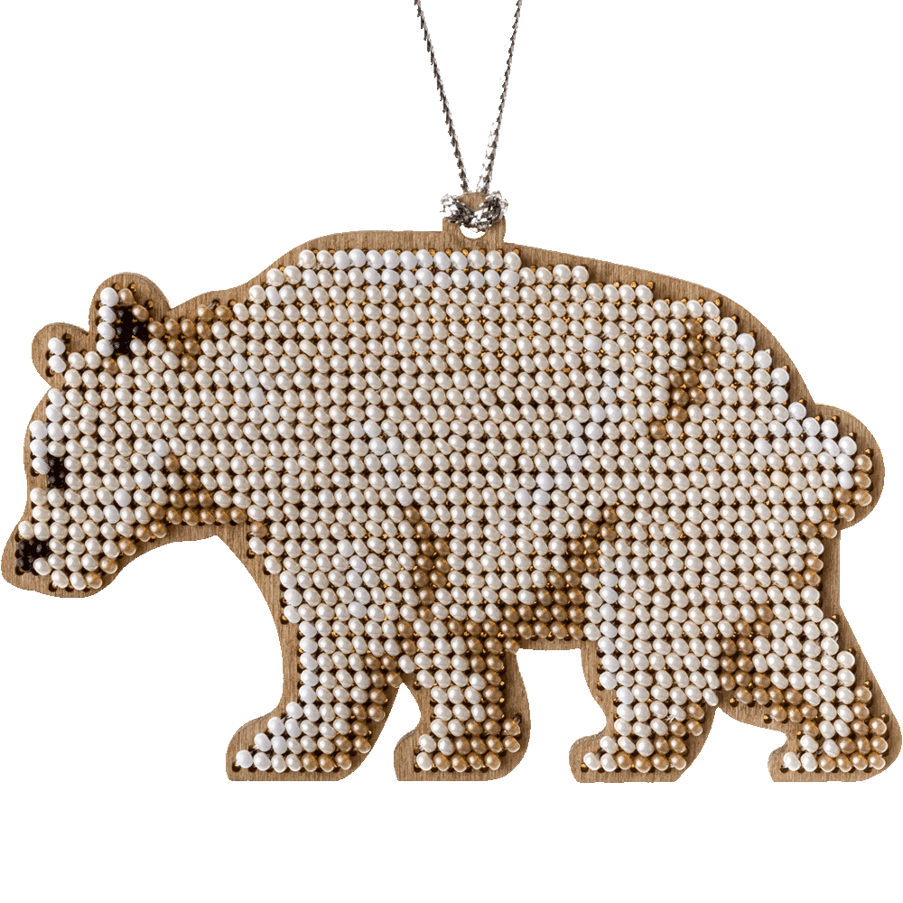Bead embroidery kit on wood FLK-213