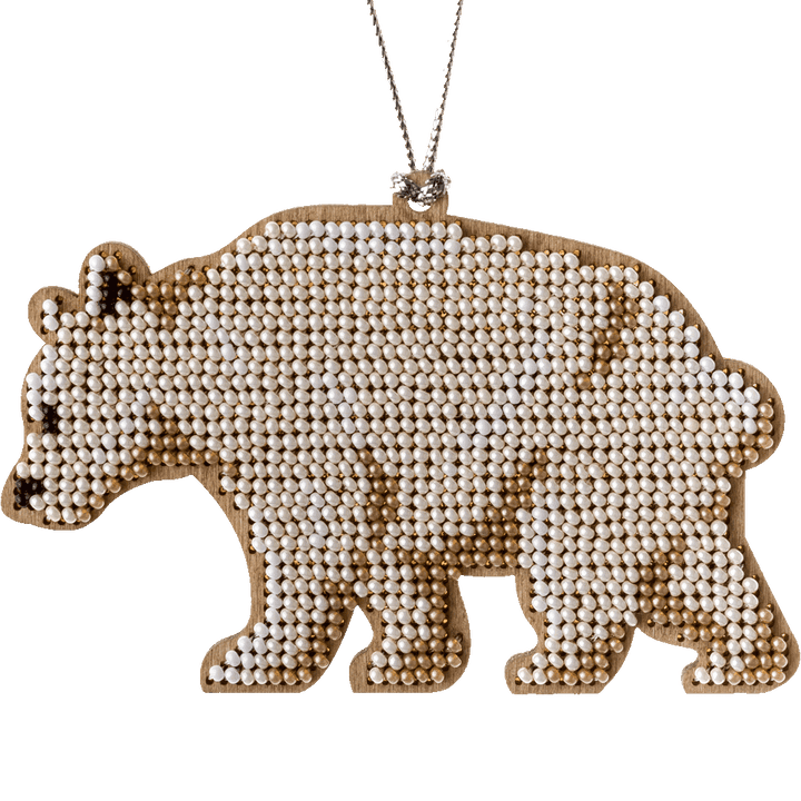 Bead embroidery kit on wood FLK-213