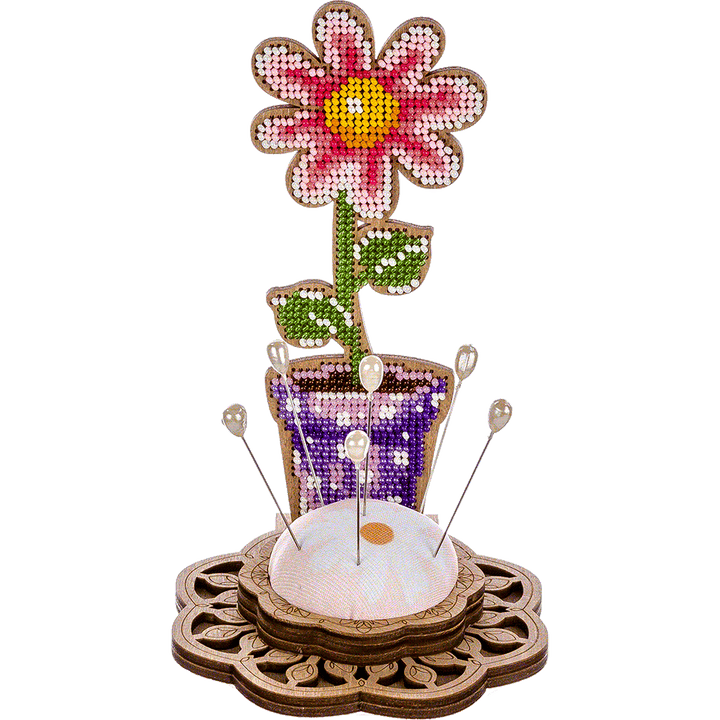 Bead embroidery kit on wood FLK-280