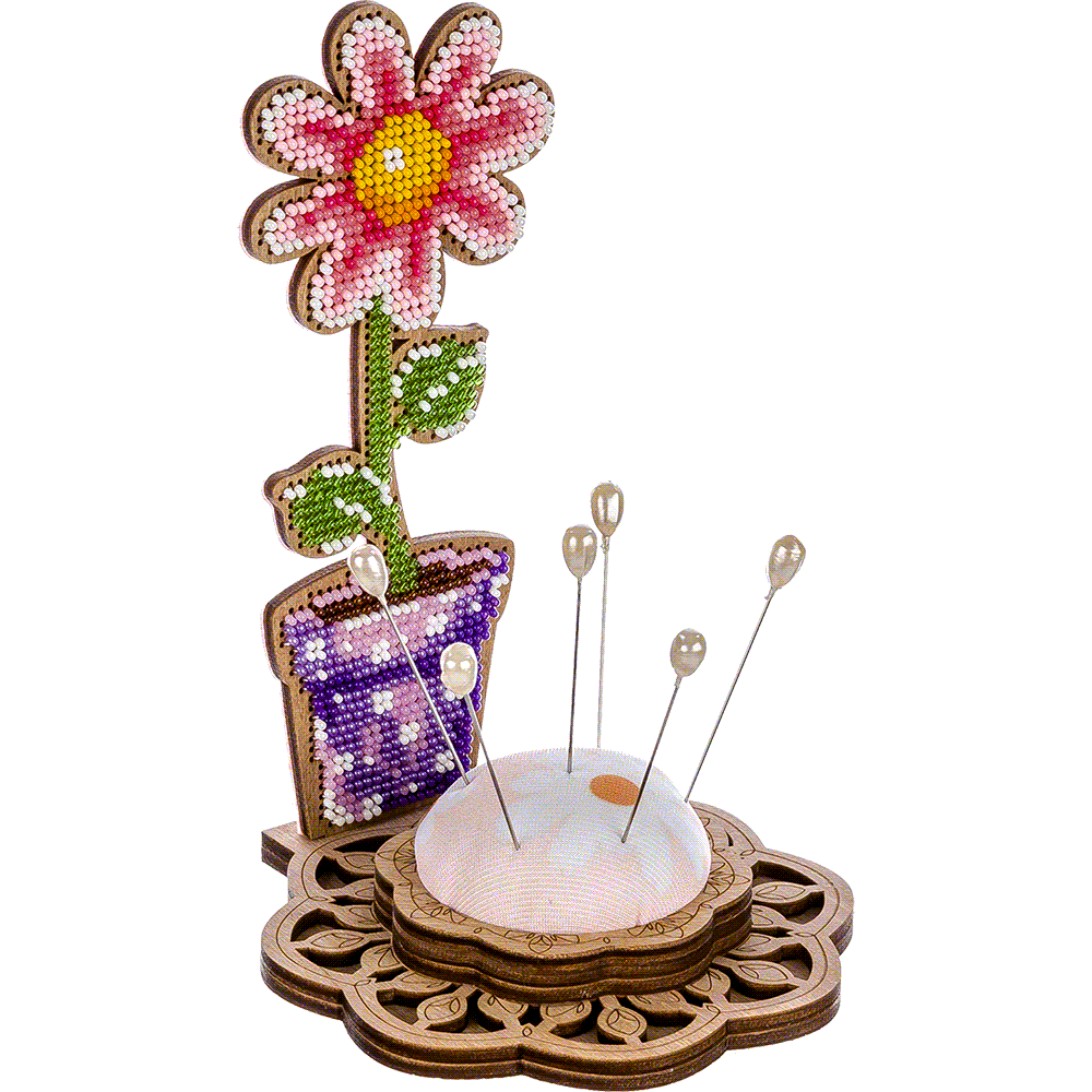 Bead embroidery kit on wood FLK-280