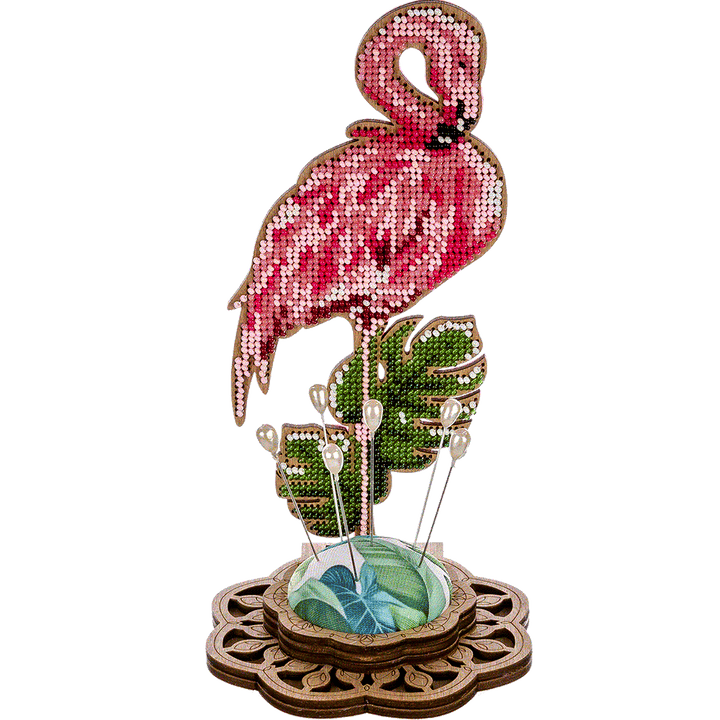 Bead embroidery kit on wood FLK-284