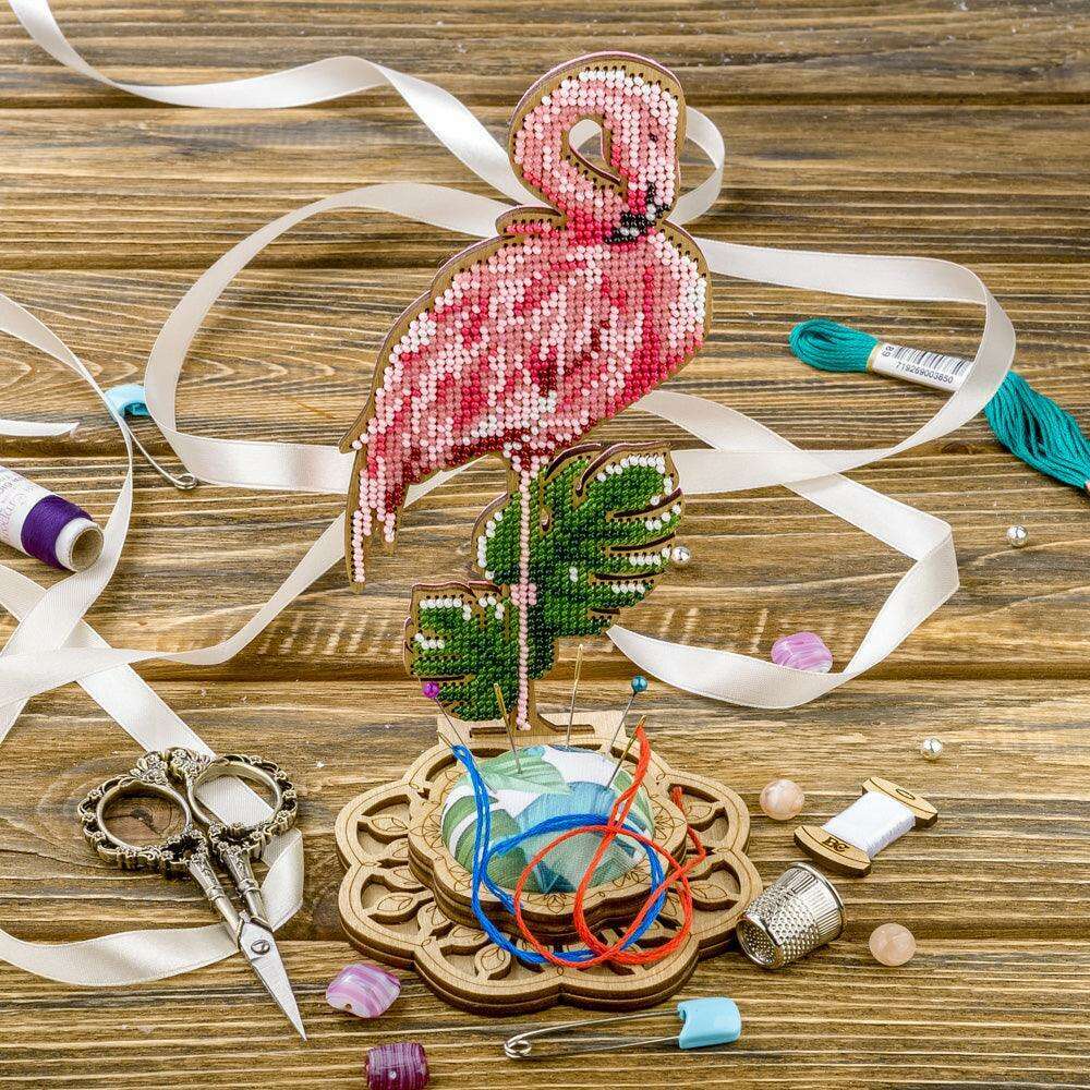 Bead embroidery kit on wood FLK-284