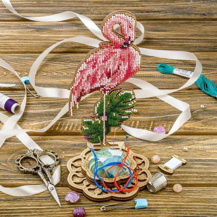 Bead embroidery kit on wood FLK-284