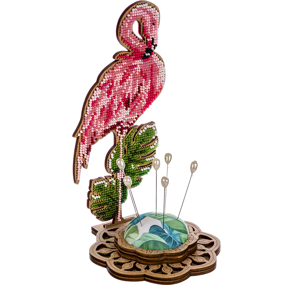 Bead embroidery kit on wood FLK-284